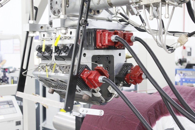 Lab 3 layer ABA single screw co-extrusion machine