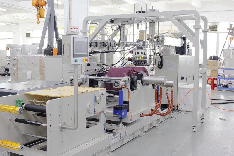 Lab 3 layer ABA co-extrusion test machine