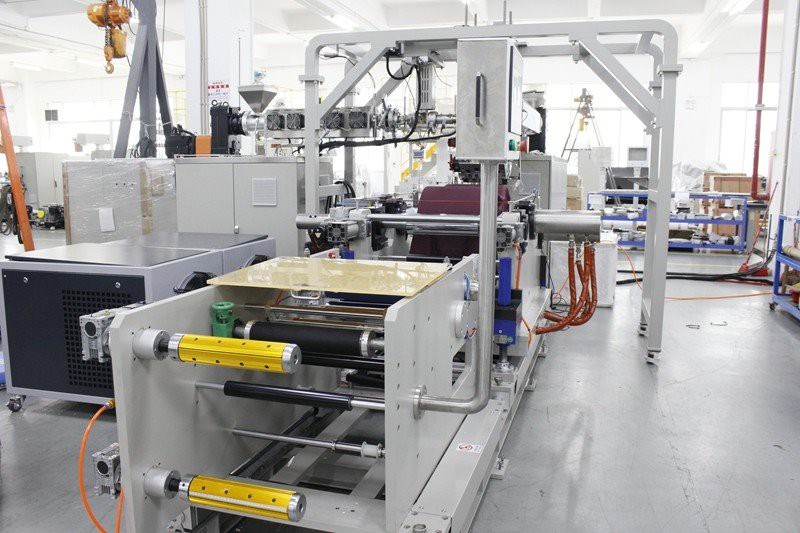 Lab 3 layer co-extrusion test line